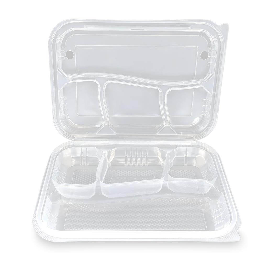 Kebap Kabı Plastik Dört Bölmeli 25 Adet
