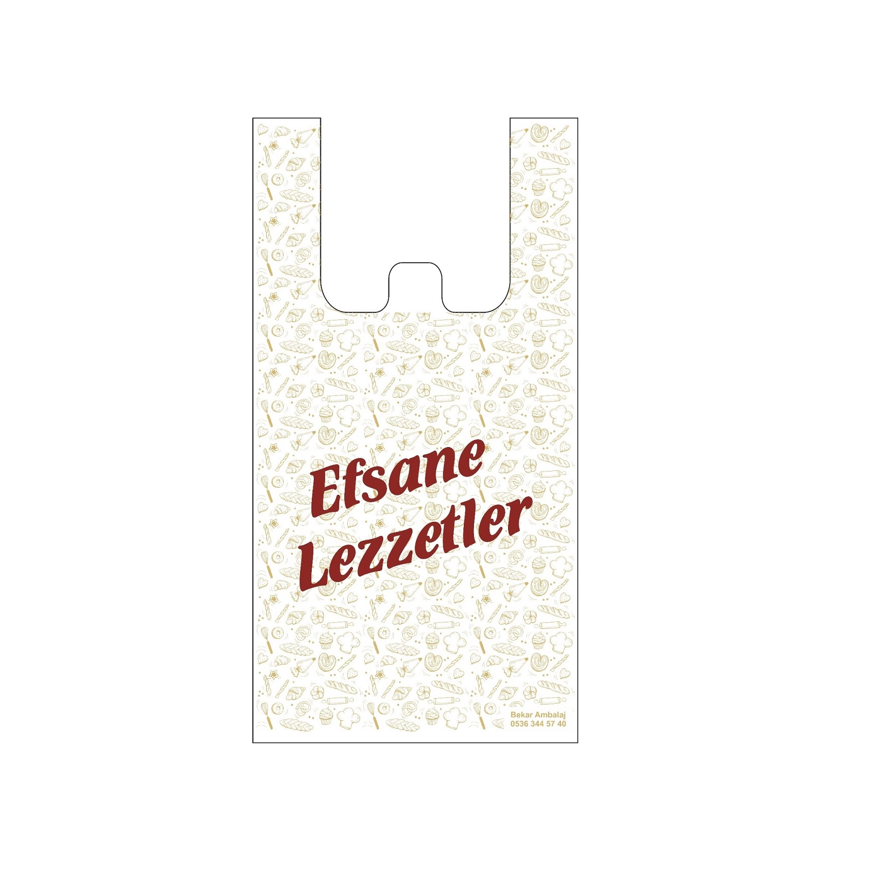 Hışır Poşet Mini Boy 26X48 cm (efsane lezzetler) 100 Adet
