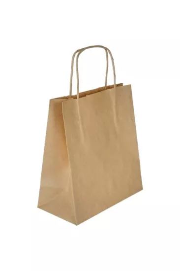 Kraft Kağıt Çanta Naturel 31x12x41 cm 25 Adet