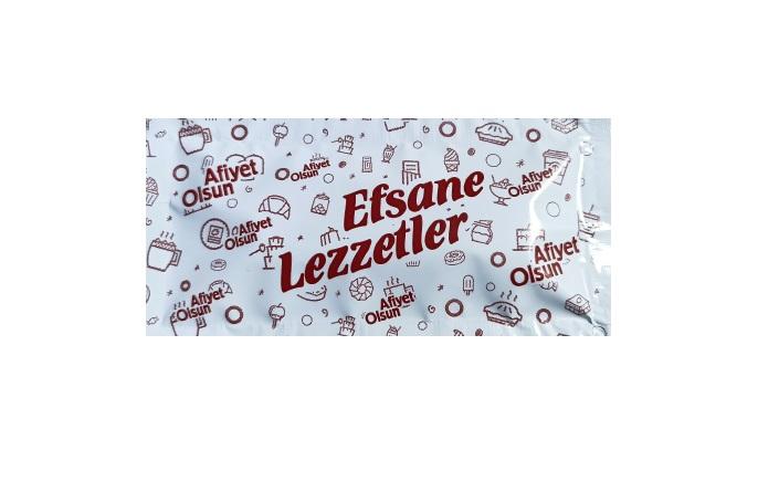 Efsane Lezzetler Baskılı Kolonyalı Mendil