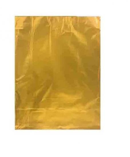 Lüks Metalize Hediye Poşeti 40X60 cm 50 Adet Gold