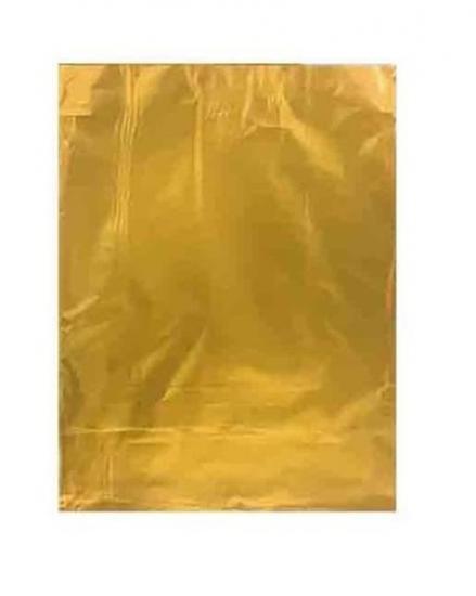Lüks Metalize Hediye Poşeti 35X50 cm 50 Adet Gold