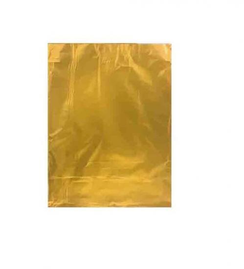 Lüks Metalize Hediye Poşeti 25X35 cm 50 Adet Gold