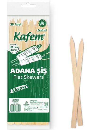 Adana Çöp Şiş  Ekstra Ahşap 35 cm  25 Adet